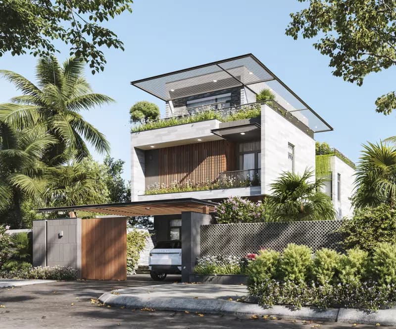 Biệt thự mini khu Hoàng Mai thiết kế hiện đại - ảnh 3